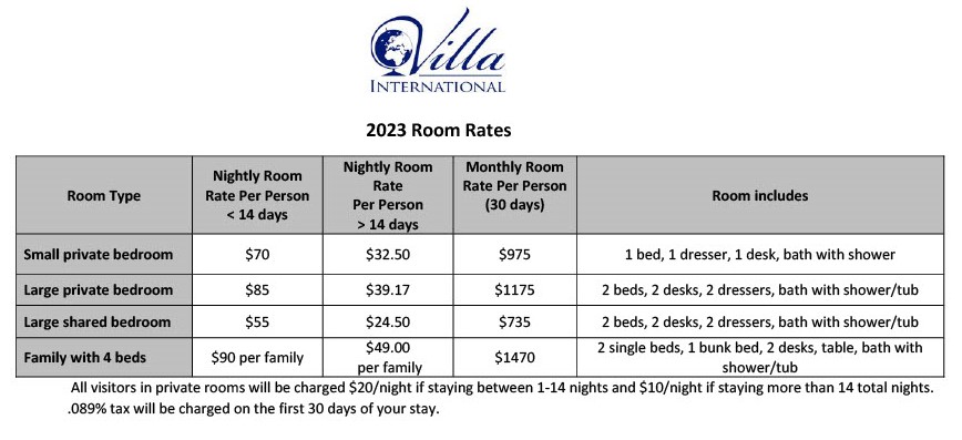 2023 room rates